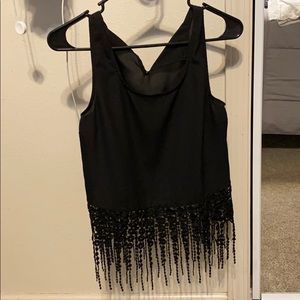 Black tank top